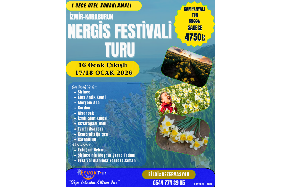 İzmir-Karaburun Nergis Çiçeği Festivali 